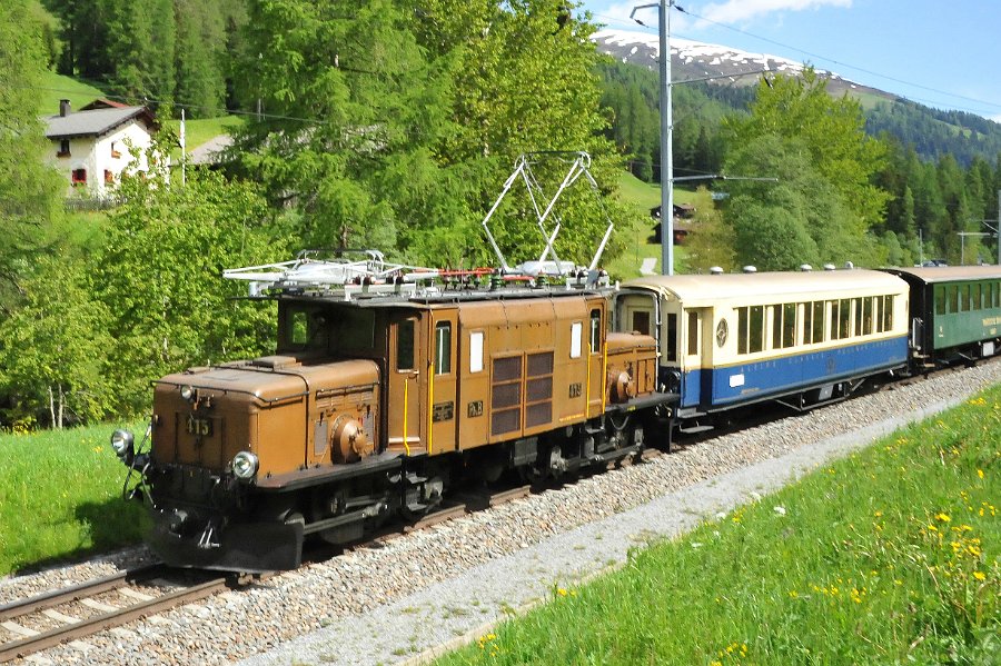 2019.06.11 RhB Ge 6-6 I 415 Krokodil von Davos nach Filisur und zurück (8)